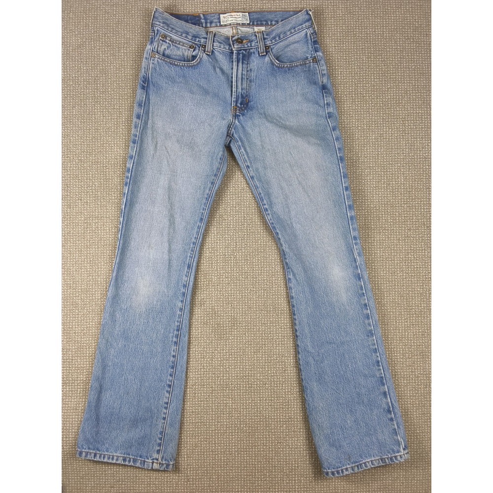 Vintage Abercrombie & Fitch Y2K Blue Bootcut Jeans Women's Size 0 x 31